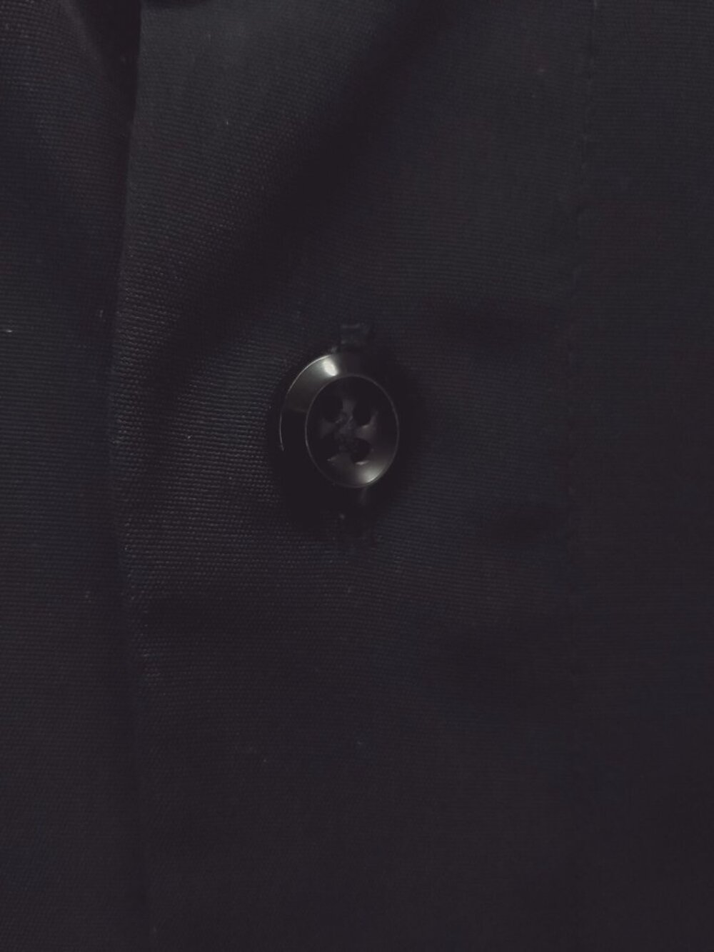 Elliott Shirt Mens Large Black 100% Polyester Long Sleeve Classic Button-Up - Picture 5 of 10